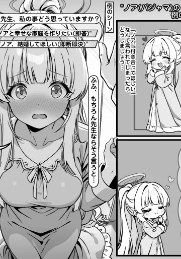 [トキビト] ノア(パジャマ)の例のシーン (ブルーアーカイブ)