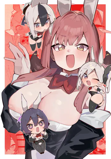 (C108) [theたっち (たっち)]  バニーたちとイチャつく話 (ブルーアーカイブ)