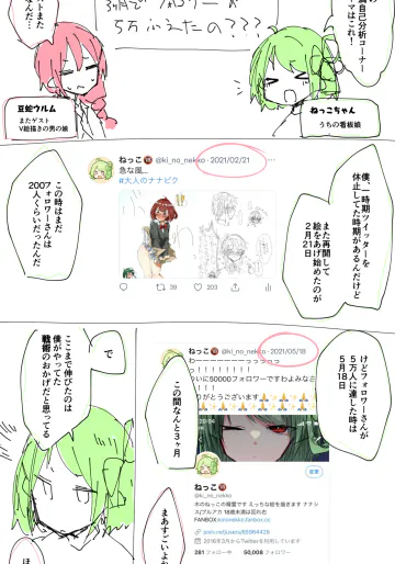 [ねっこ] なんで短期間でフォロワーが増えたの?(自己満自己分析) (ブルーアーカイブ)